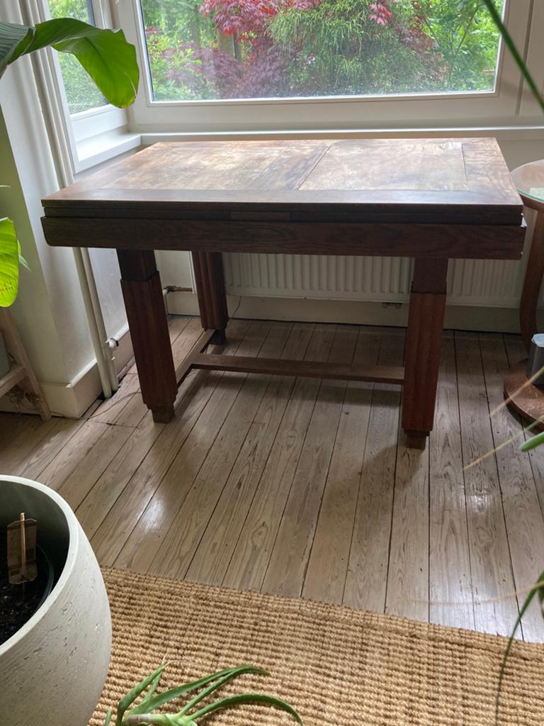Art-deco tafel uitschuifbaar, Antiek en Kunst, Antiek | Meubels | Tafels, Ophalen