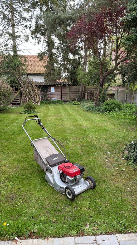 Honda HR194 QX met rol, Tuin en Terras, Grasmaaiers, Ophalen, Cirkelmaaier, Gebruikt, Opvangbak