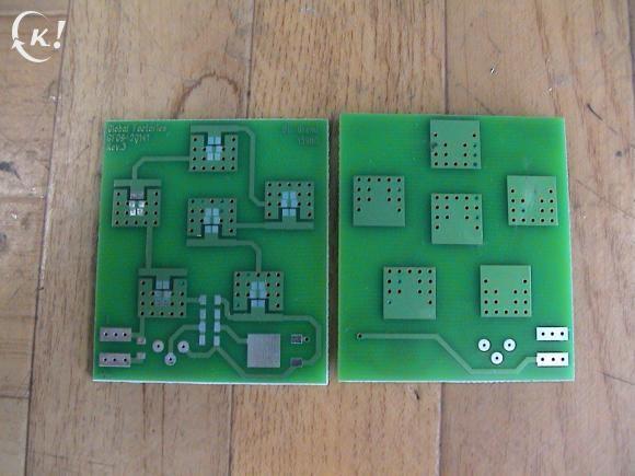 KN0111: print voor 5 leds in cirkel met 1 led in het center., Hobby en Vrije tijd, Elektronica-componenten, Ophalen of Verzenden