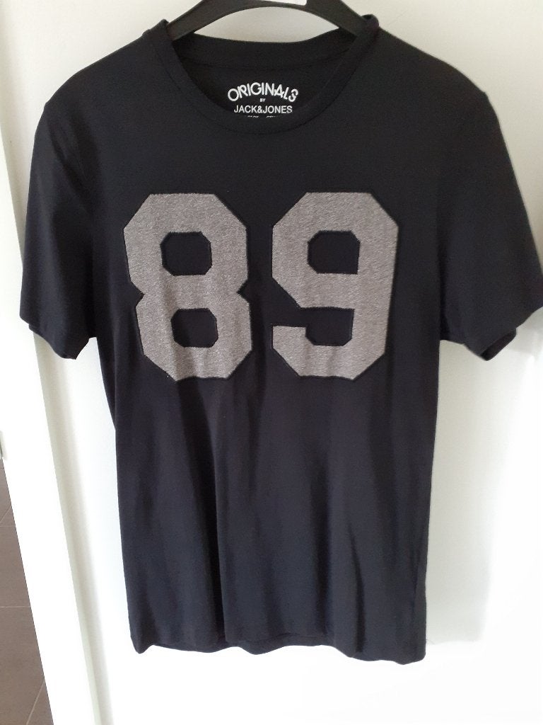 JACK & JONES Zwarte T-shirt Maat: S Prijs: € 3, Enlèvement ou Envoi, Jack&Jones, Porté, Taille 46 (S) ou plus petite
