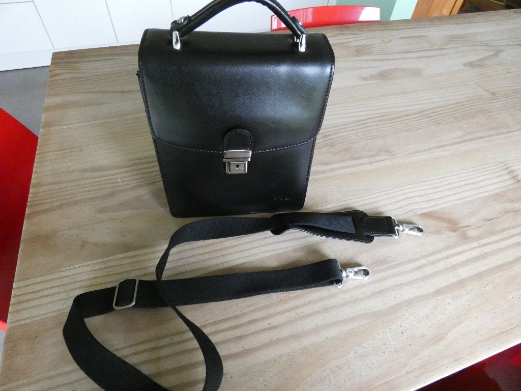 Herentas in leder, Ophalen of Verzenden, Nieuw, Zwart, Overige merken