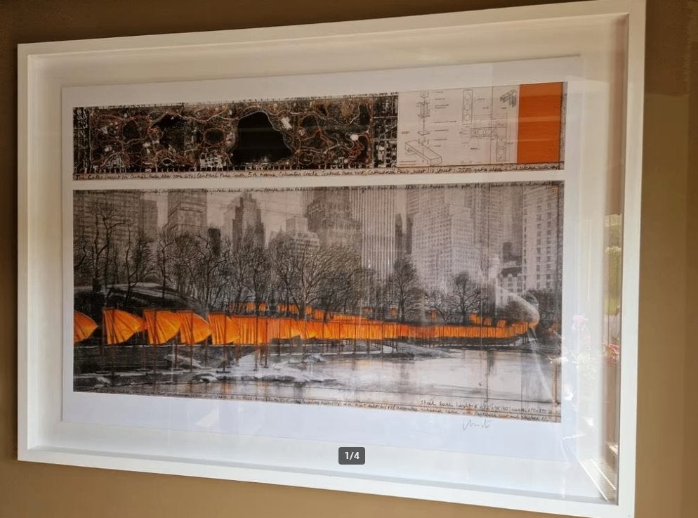 Christo en Jeanne-Claude " The Gates ", Antiquités & Art, Paysages, Enlèvement, Lithographie, Avec certificat d'authenticité