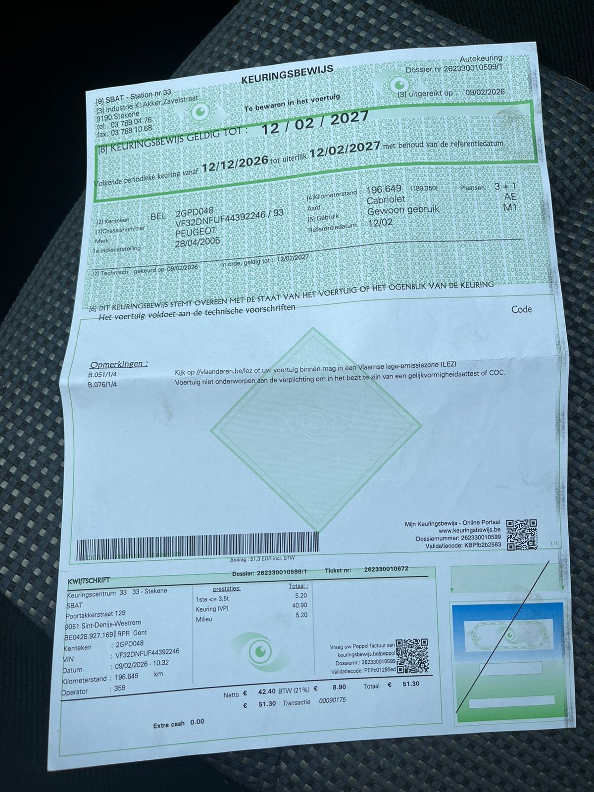 Peugeot 206 cc cabrio, Voorwielaandrijving, 206+, Stof, Zwart