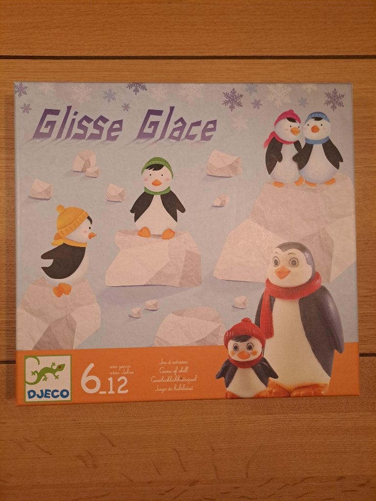 Jeu société Djeco Glisse Glace (complet), Hobby & Loisirs créatifs, Trois ou quatre joueurs, Enlèvement, Comme neuf, Djecco