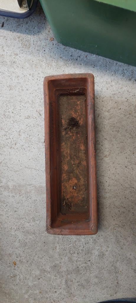 4 bloembakken uit terracotta, Tuin en Terras, Ophalen, Overige materialen, Gebruikt, Minder dan 30 cm