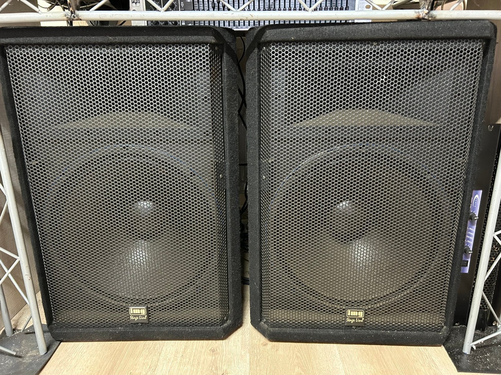 Stage line disco speakers 15”, Audio, Tv en Foto, Luidsprekerboxen, Ophalen, Zo goed als nieuw