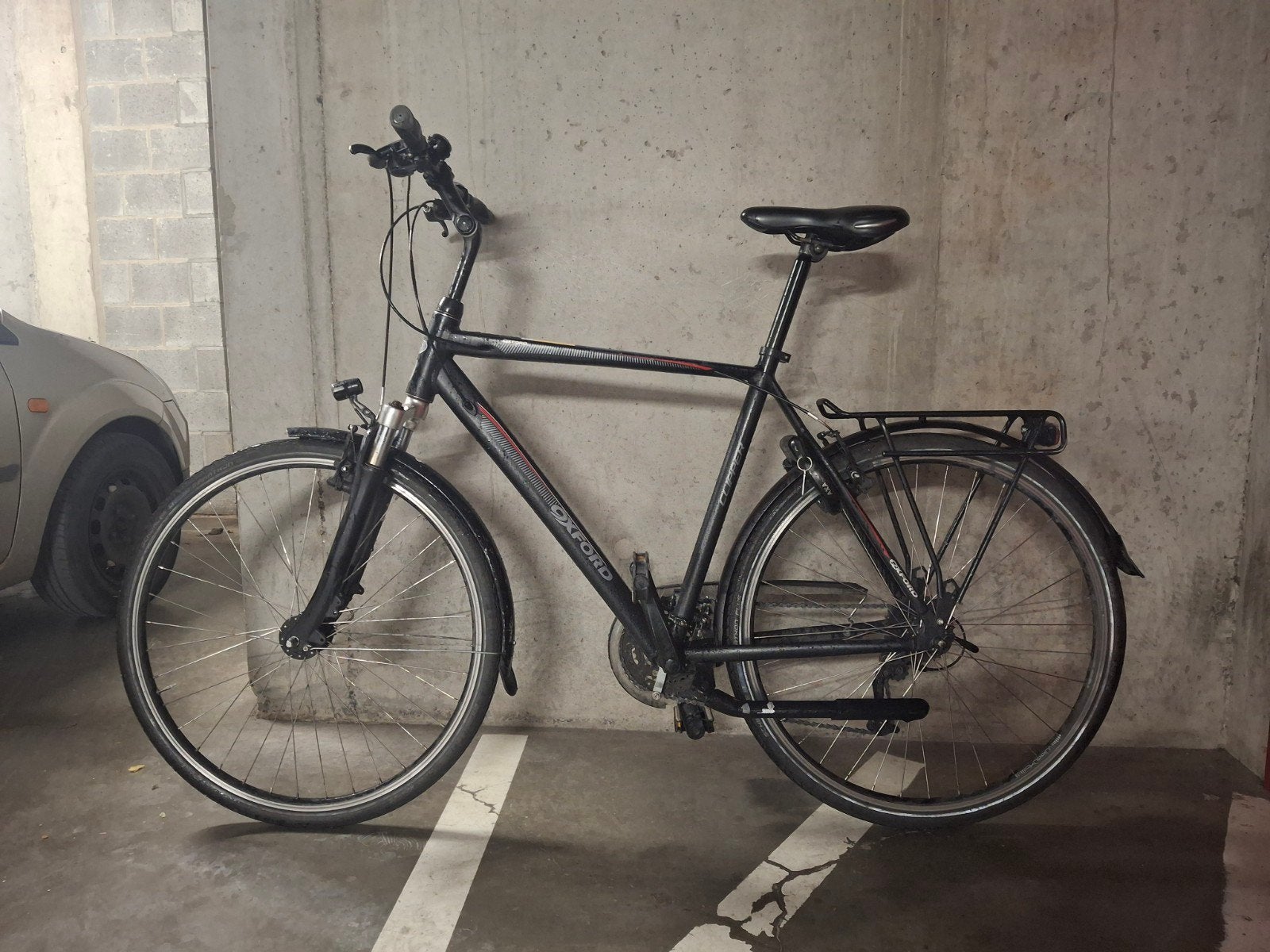 Oxford stadsfiets maat M, Gebruikt, Velgrem, Versnellingen, 53 tot 57 cm