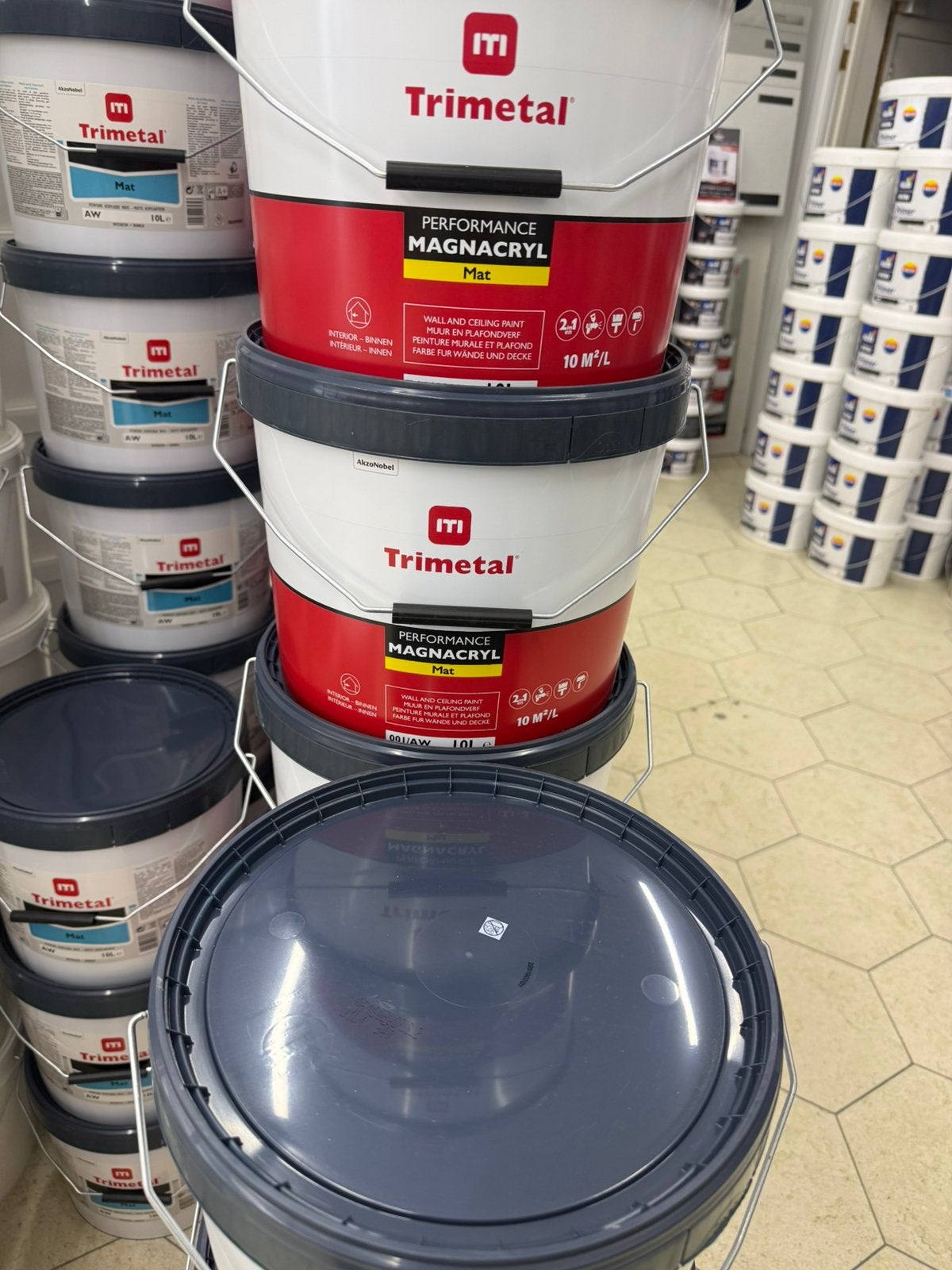 ‼️PEINTURE TRIMETAL A PRIX FOU‼️, Doe-het-zelf en Bouw, Ophalen, Nieuw, Wit, Verf
