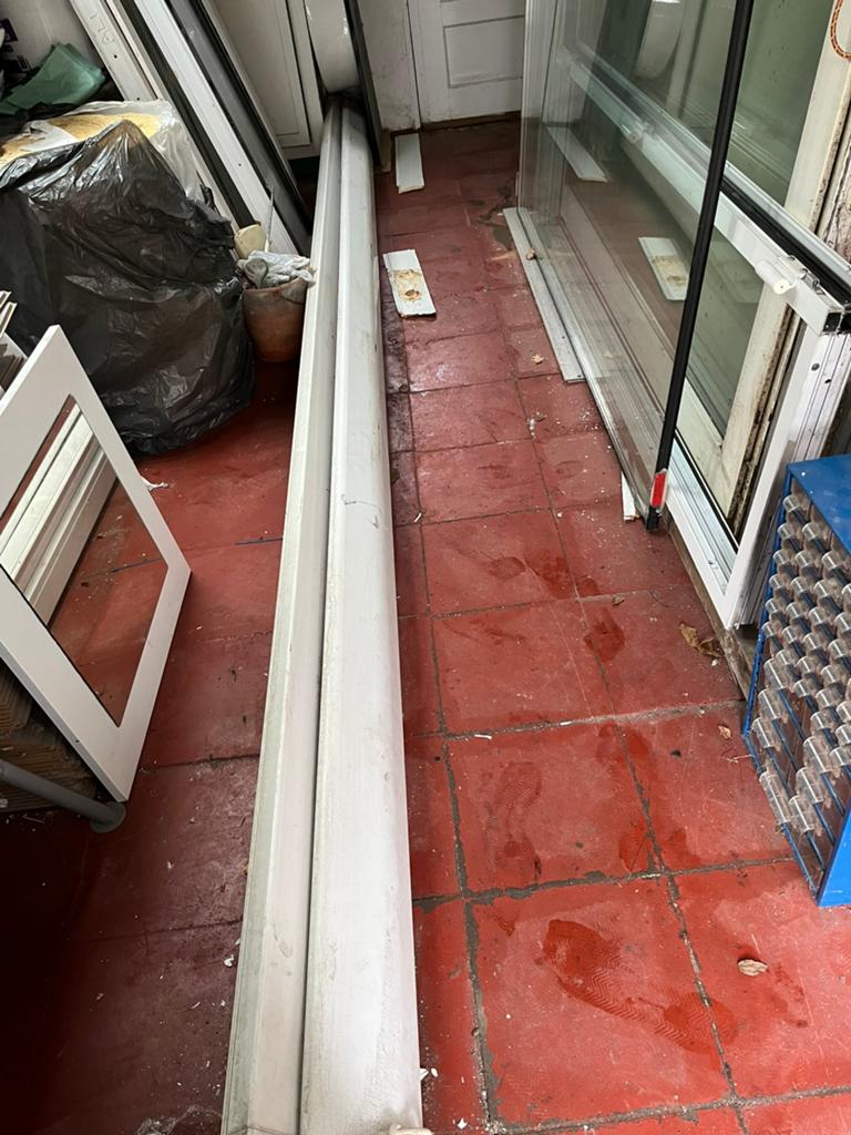 Elektrische zonneluifel op veranda of overkapping, Ophalen, Zo goed als nieuw