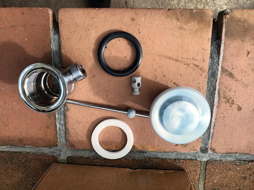 2 BOUCHON CREPINE NEUF COMPLET, Enlèvement, Neuf, Chrome, Lavabo