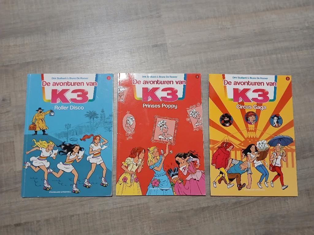 3 strips De avonturen van K3, Meerdere stripboeken, Ophalen of Verzenden, Zo goed als nieuw, Studio 100