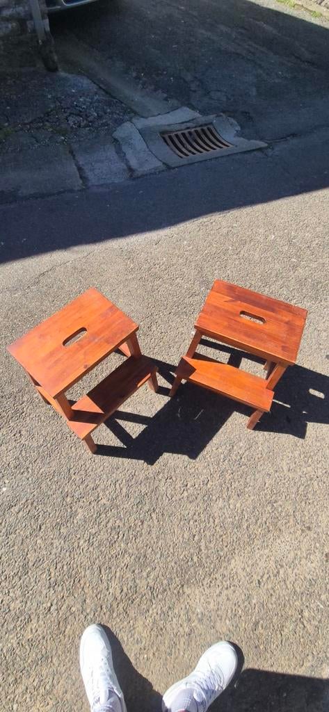 Trapladderkrukken in perfecte staat., Tuin en Terras, Ophalen of Verzenden, Hout