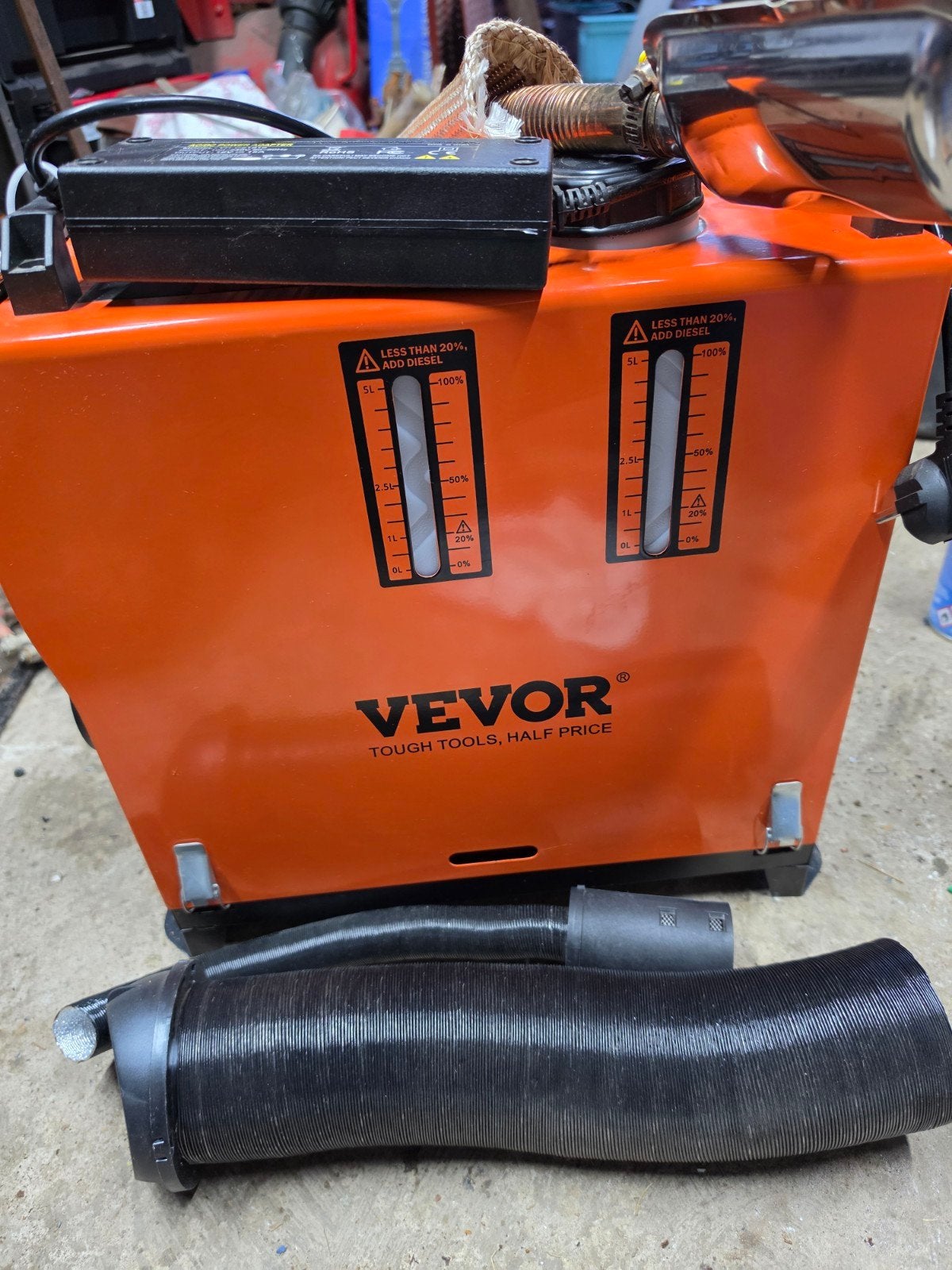 vevor dieselheater, Enlèvement