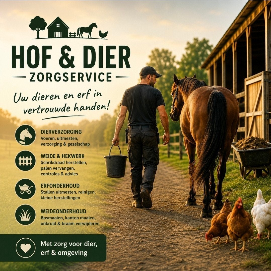 Betrouwbare hulp voor uw neerhofdieren & erf, Dieren en Toebehoren