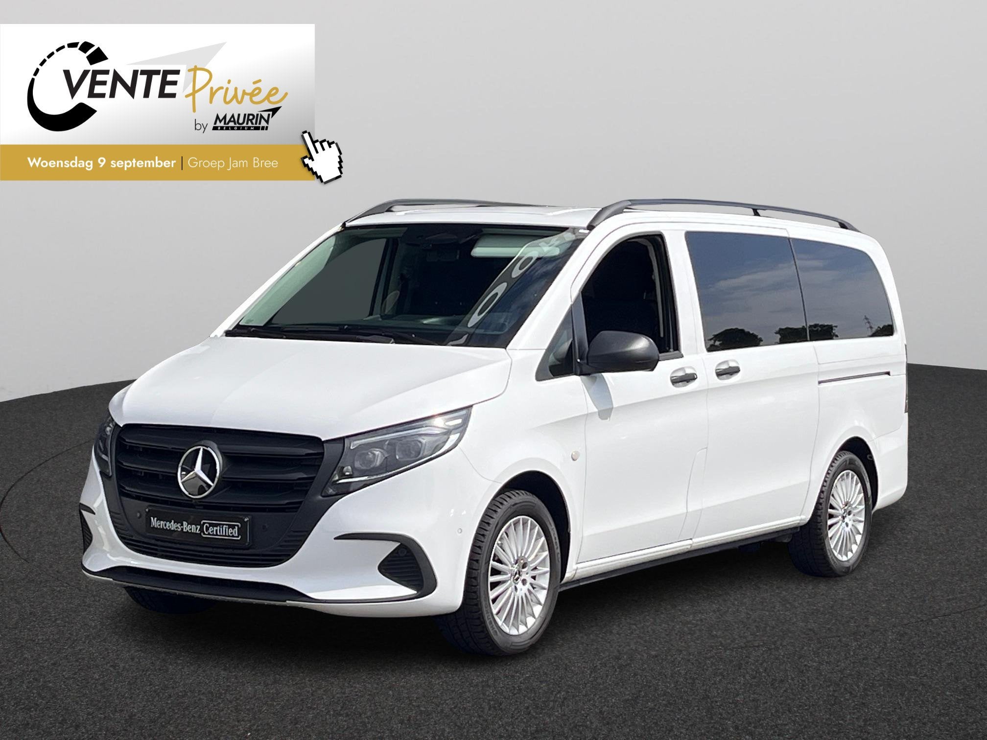 Mercedes-Benz Vito Tourer 119 CDI PRO lang Auto Tourer, Automaat, 4 cilinders, 2000 kg, Wit
