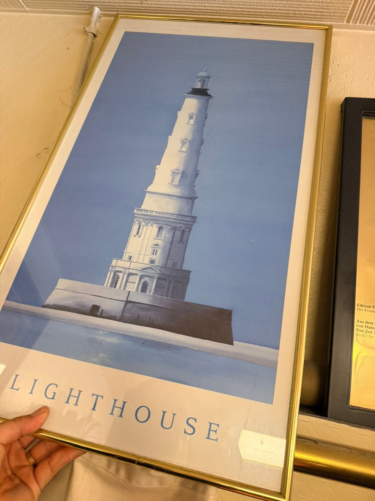 zeer zware oude kader met lighthoude druk, Enlèvement