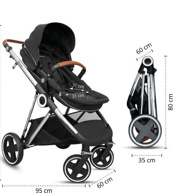 Poussette BabyGo avec Maxi-Cosi – Bon état, Kinderen en Baby's, Ophalen, Kinderwagen, Maxi-Cosi