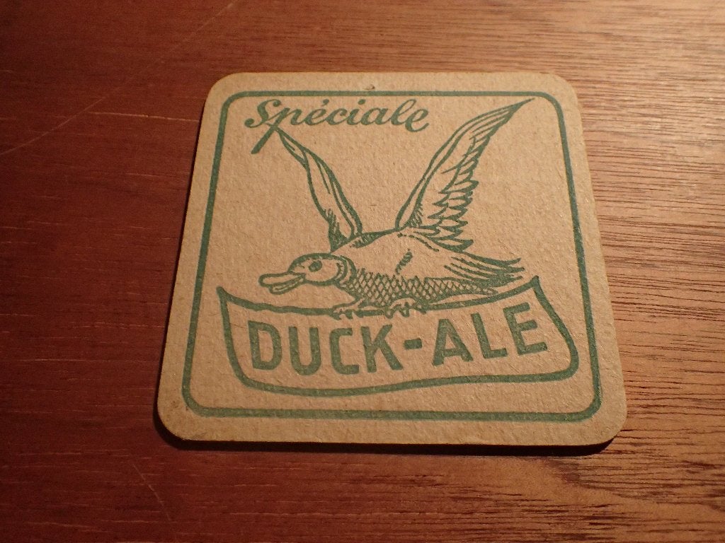 oud bierviltje Duck Ale speciale Mechelen, Verzamelen, Ophalen of Verzenden, Gebruikt, Viltje(s), Overige merken