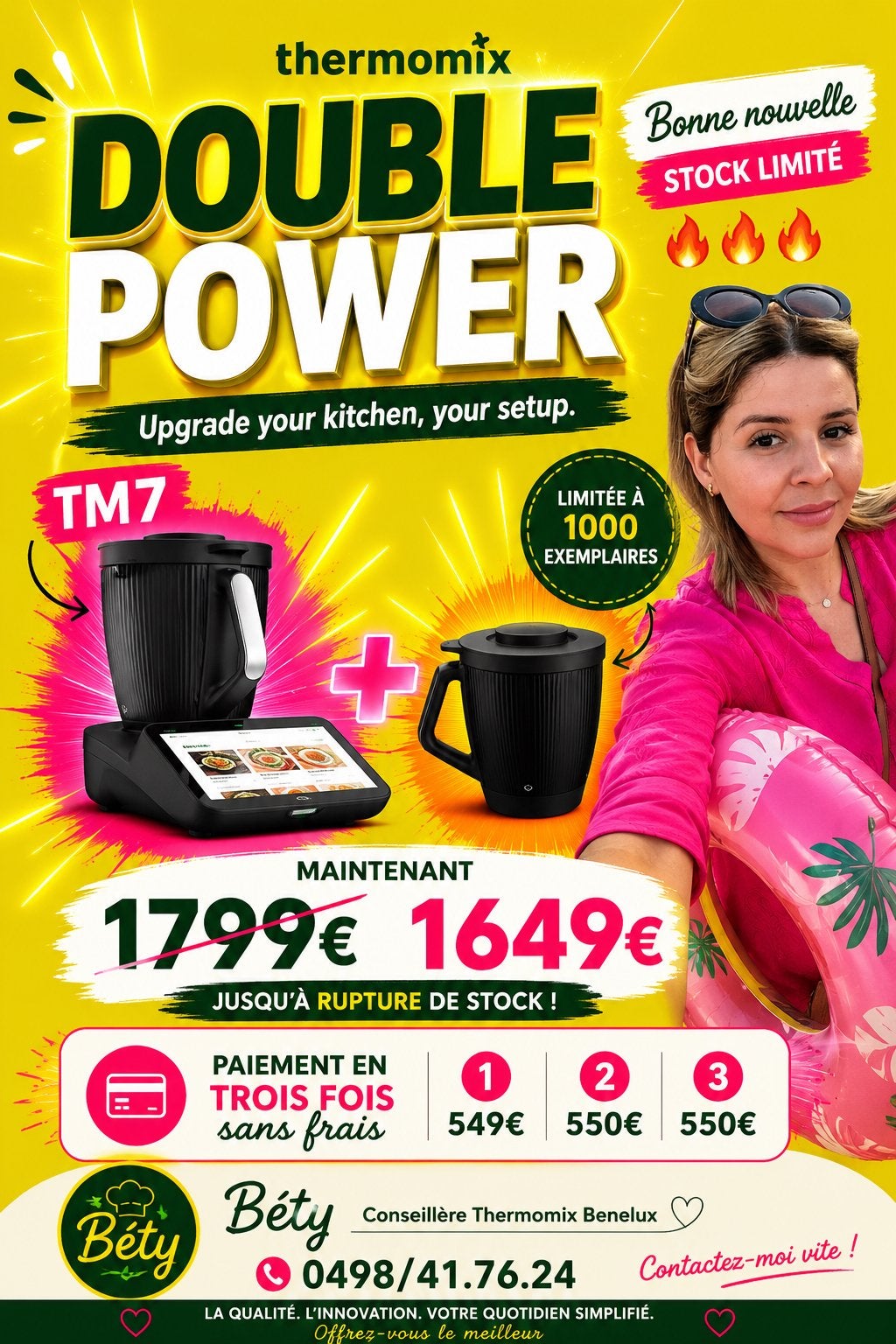 TM7 + 2eme Bol paye paiement en plusieurs fois sans frais, Elektronische apparatuur, Keukenmixers, Ophalen