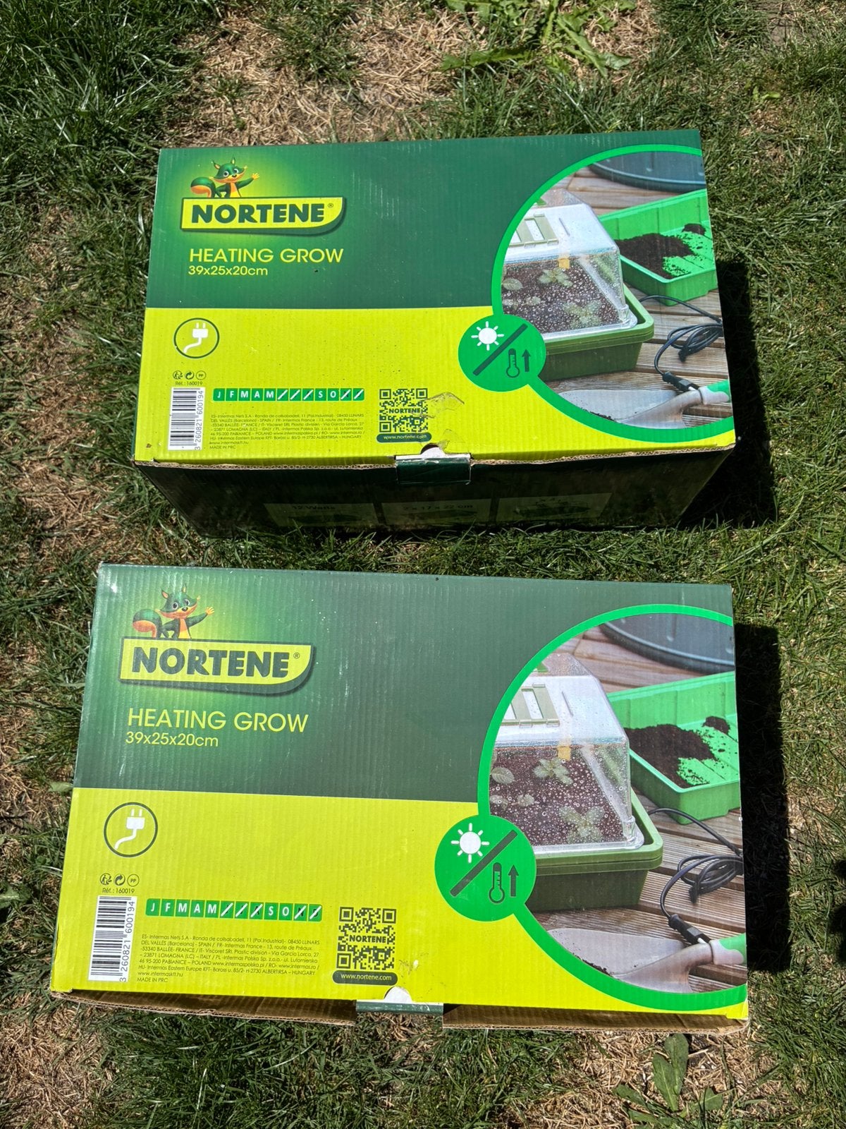 2 Mini broeikassen NORTENE met ekektrische verwarming, Kweekkas, Ophalen of Verzenden, Plastic, Polycarbonaat