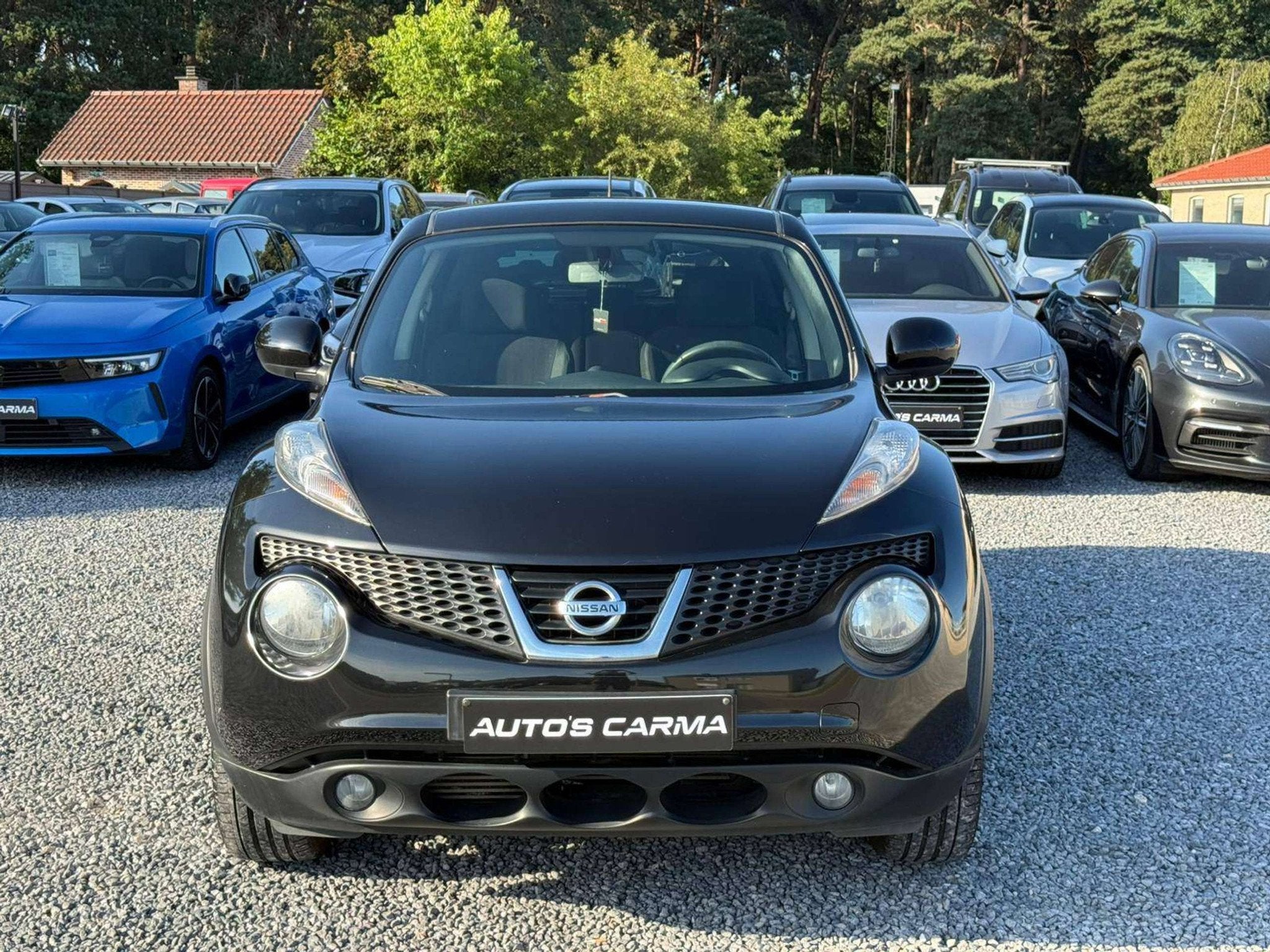 Nissan Juke Airco Diesel Zuinig Achtercamera manueel, Auto's, Euro 5, Stof, Gebruikt, Zwart