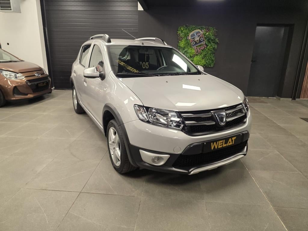 DACIA SANDERO STEPWAY BENZINE/53.000 KM/TOP STAAT, Auto's, Euro 5, Zwart, Bedrijf, Sandero