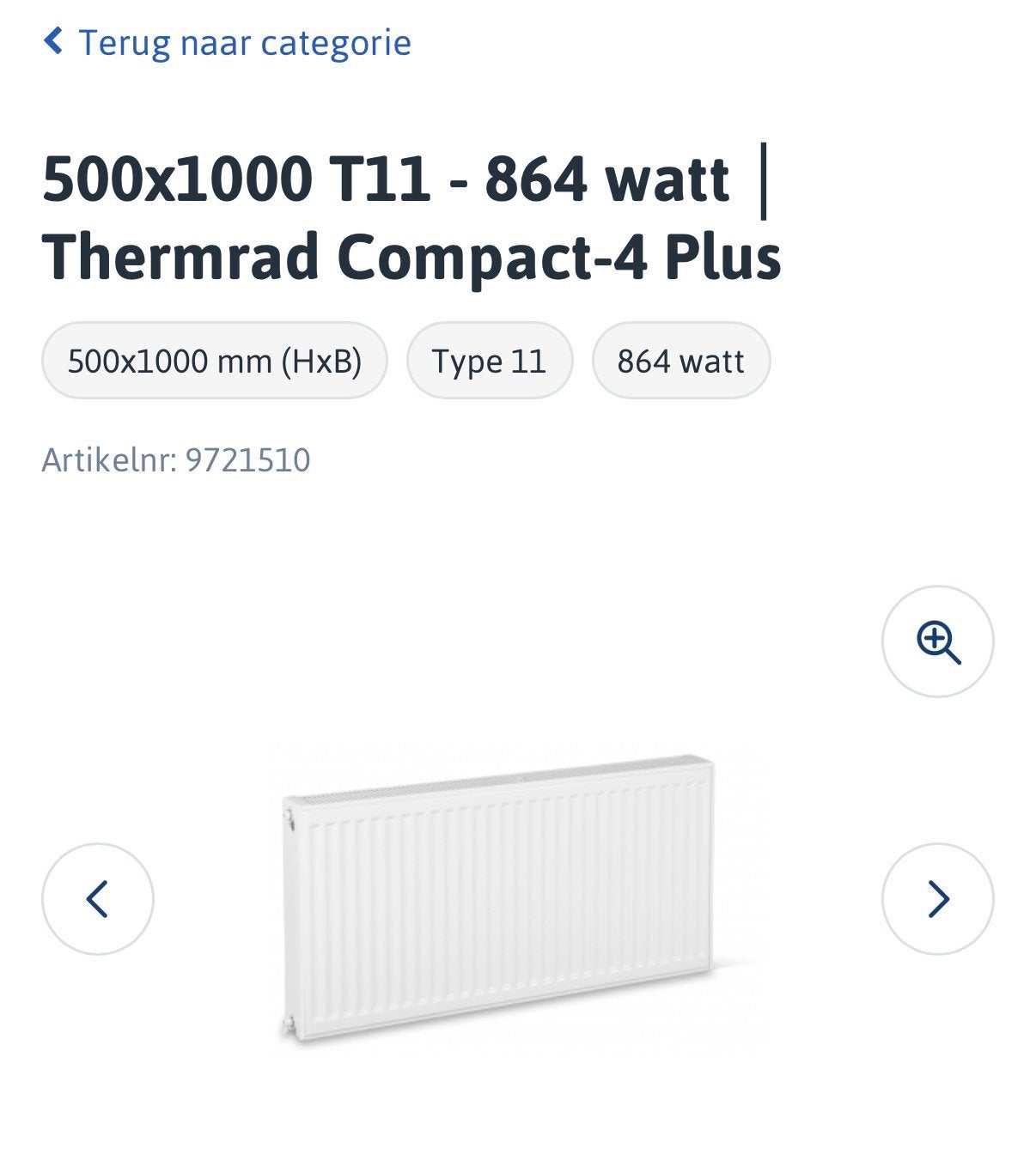 Radiator Brugman Compact t11, Ophalen, Hoog rendement (Hr), Radiator, Nieuw