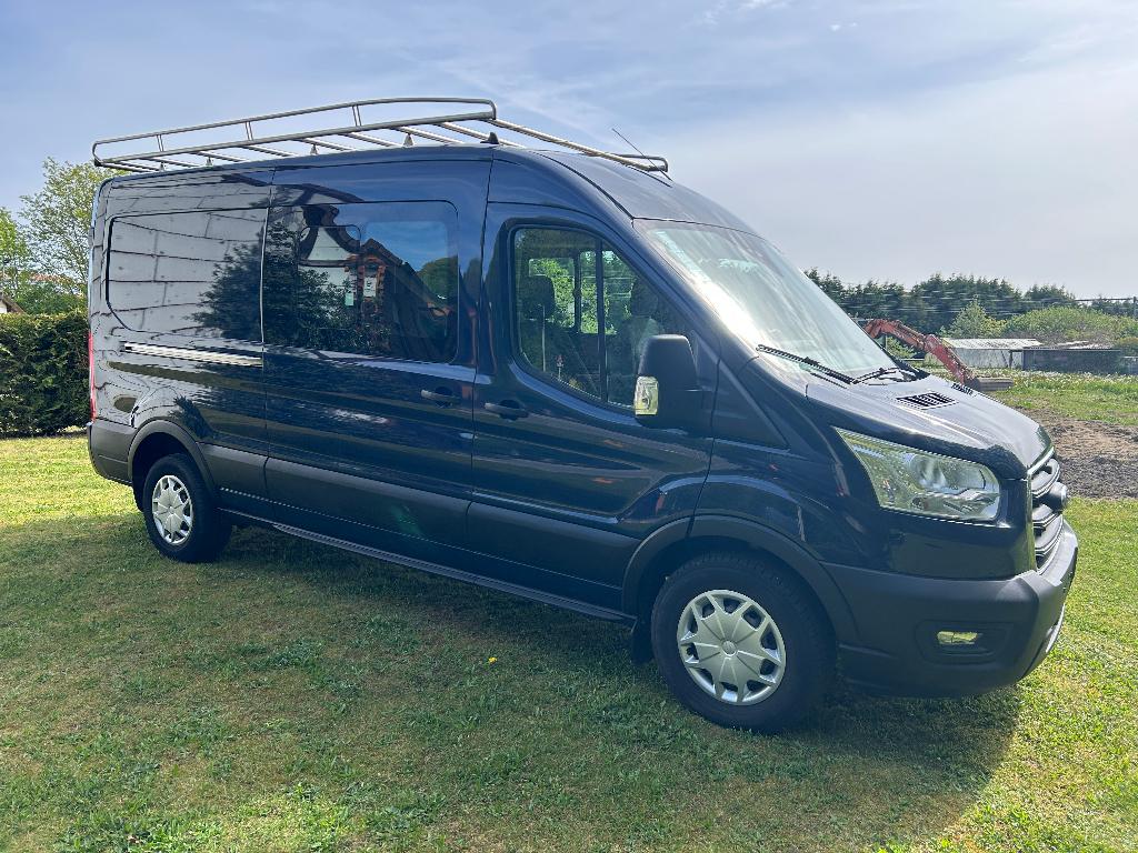 ford transit 2.0tdci L3H2!dubbel cabine!54000km!, Euro 6, Blauw, Grijs, Ford