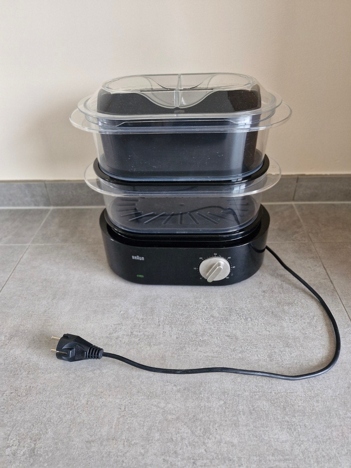 Braun FS 5100 Stoomkoker Zwart - Gezond koken, Elektronische apparatuur, Ophalen of Verzenden, Zo goed als nieuw