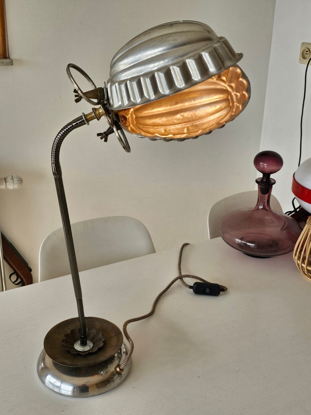 schelpenlamp j.poirier, Antiek en Kunst, Ophalen of Verzenden