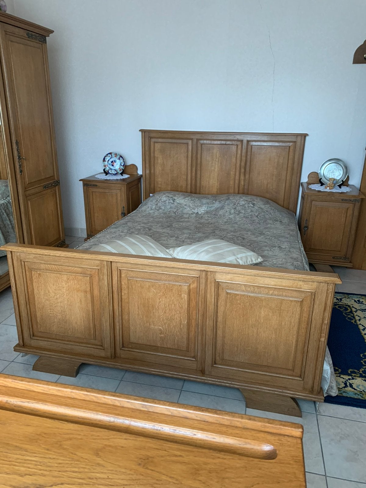 Eiken slaapkamer, Ophalen, Gebruikt, Tweepersoons, Overige maten