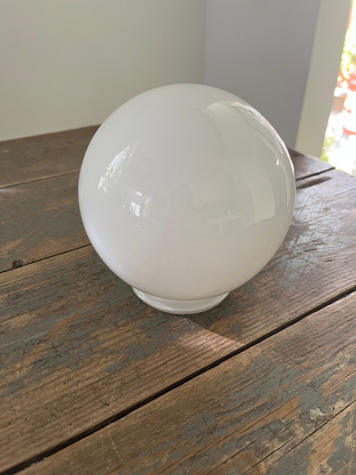 VINTAGE RETRO LAMP MELKGLAS BOL PLAFOND WAND, Ophalen of Verzenden