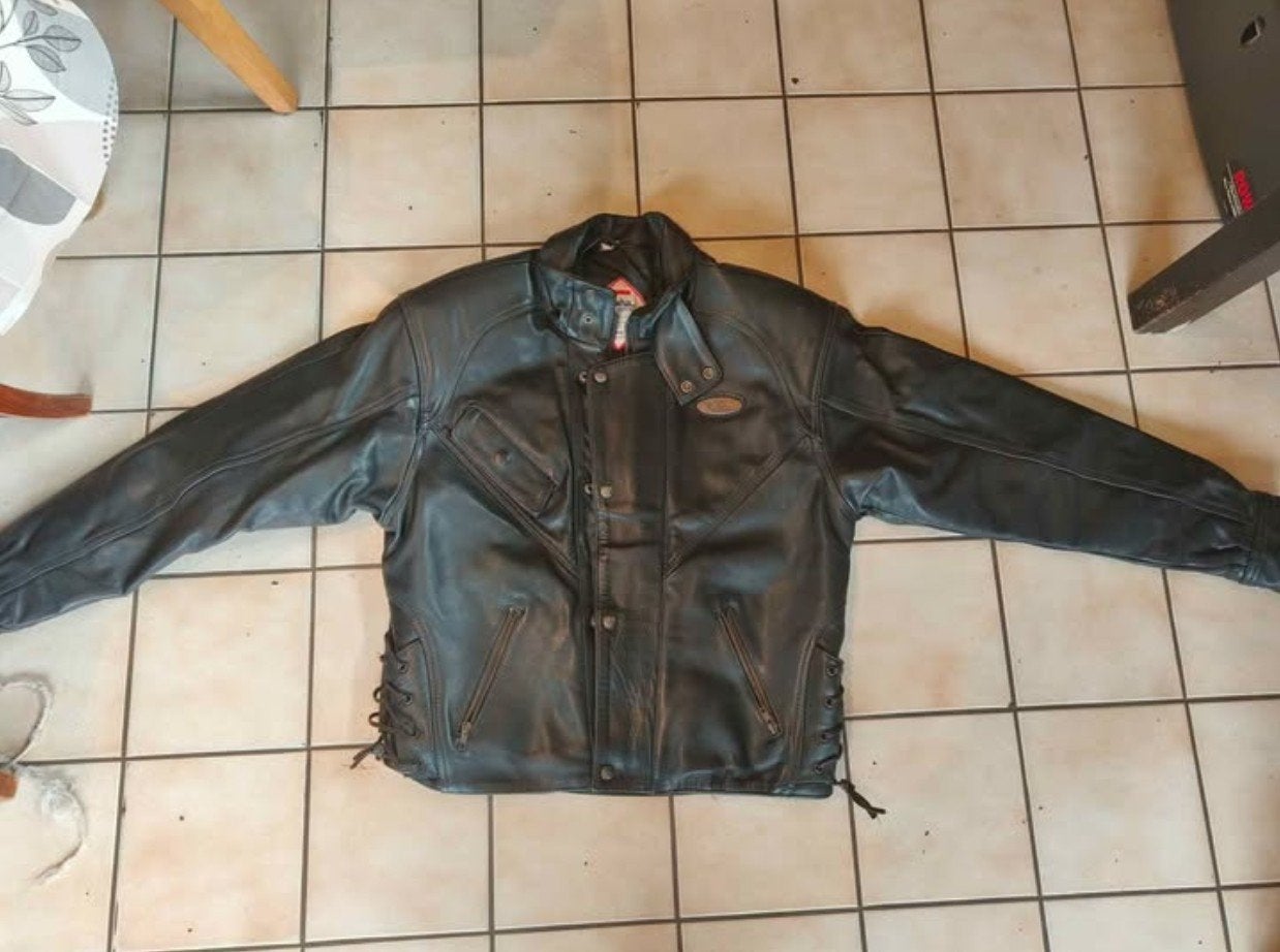 Lederen vest Richa, Motoren, Kleding | Motorkleding, Ophalen, Dames, Jas | leer, Richa
