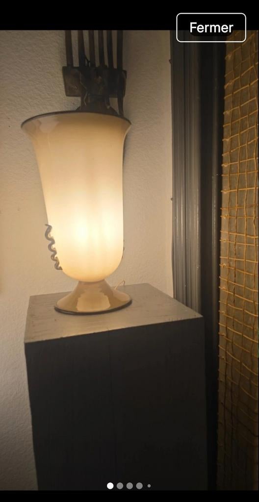 . Grote bureaulamp in MURANO deo lf, Glas