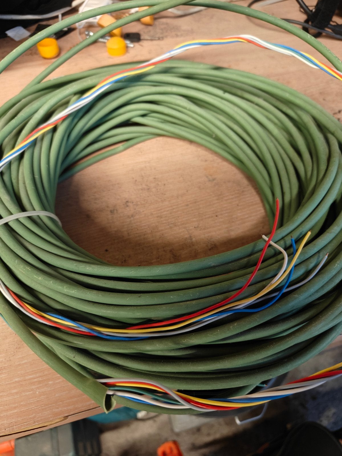 elektriciteitskabel SGG 6x0,8, Ophalen