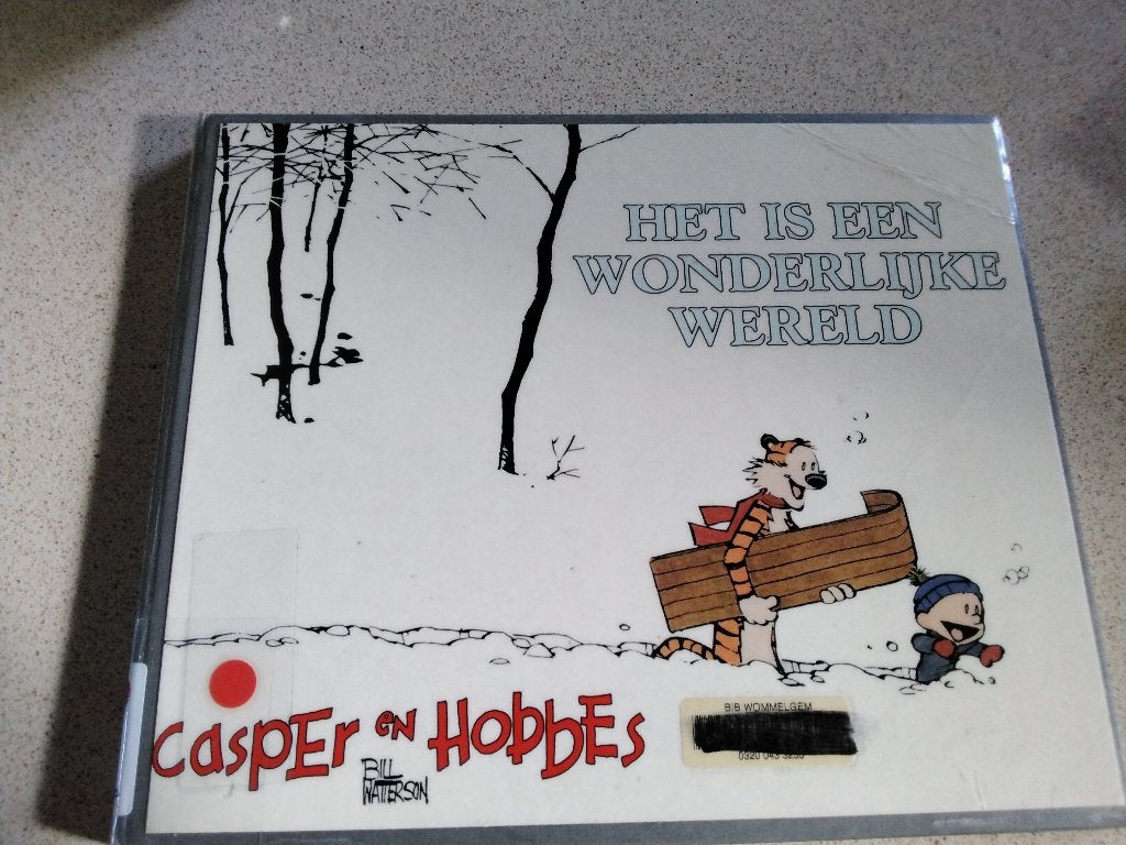 Strip   casper en hobbes het is een wonderlijke wereld, Boeken, Eén stripboek, Ophalen, Gelezen