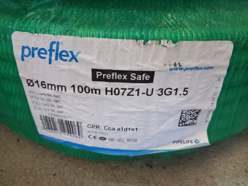 Preflex 3g1.5. / coax / alarm / 3g6, Doe-het-zelf en Bouw, Ophalen, Nieuw, Kabel of Snoer