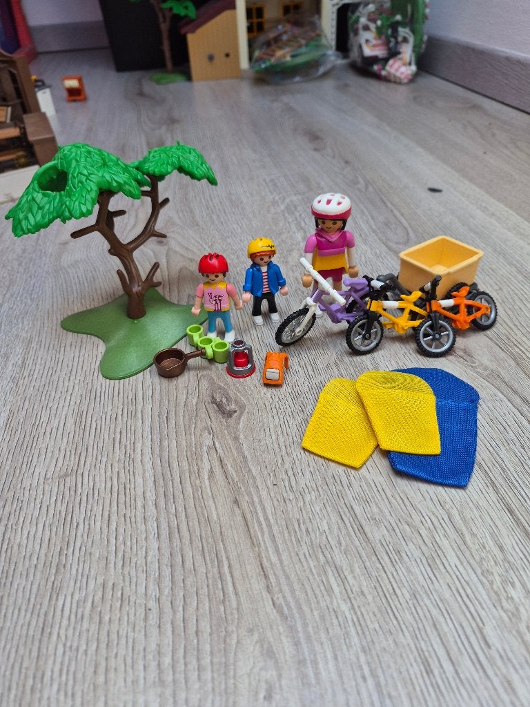 Playmobil 6890 Mountainbiketocht met Bolderkar (Kampeersset), Kinderen en Baby's, Speelgoed | Playmobil, Gebruikt, Complete set