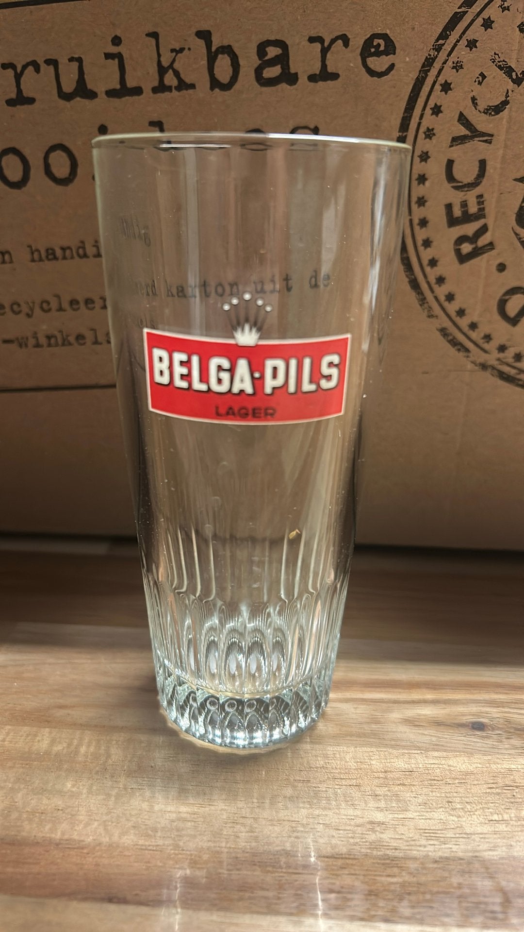 Belga Pils Lager glas, Ophalen of Verzenden, Zo goed als nieuw