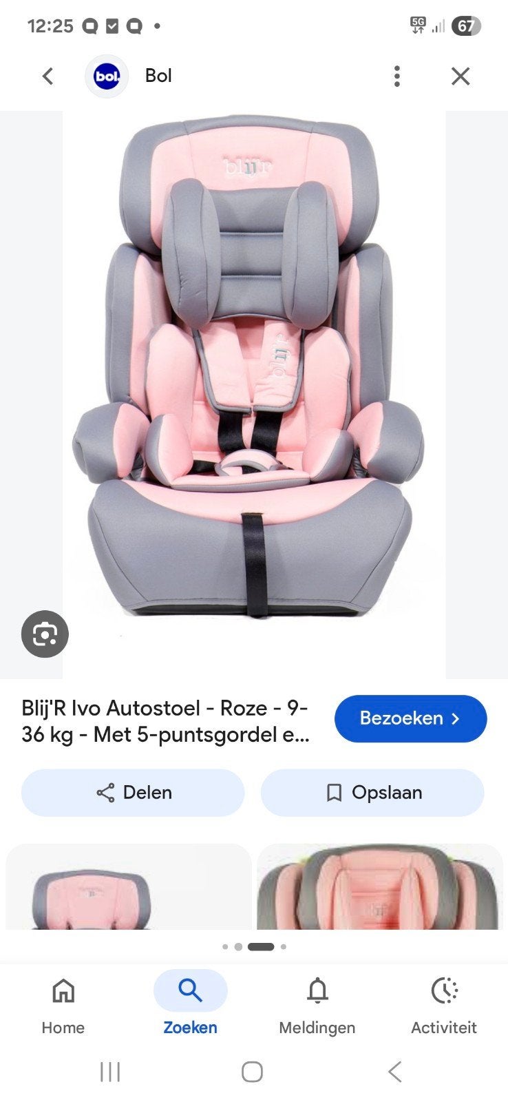 blij´er ivo autostoel 9-36 kg, Kinderen en Baby's, Ophalen