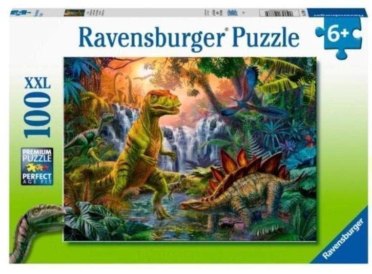 Dinosaurus Puzzel Oase - 100 st - Ravensburger Legpuzzel, Kinderen en Baby's, Ophalen of Verzenden, Meer dan 50 stukjes, Nieuw