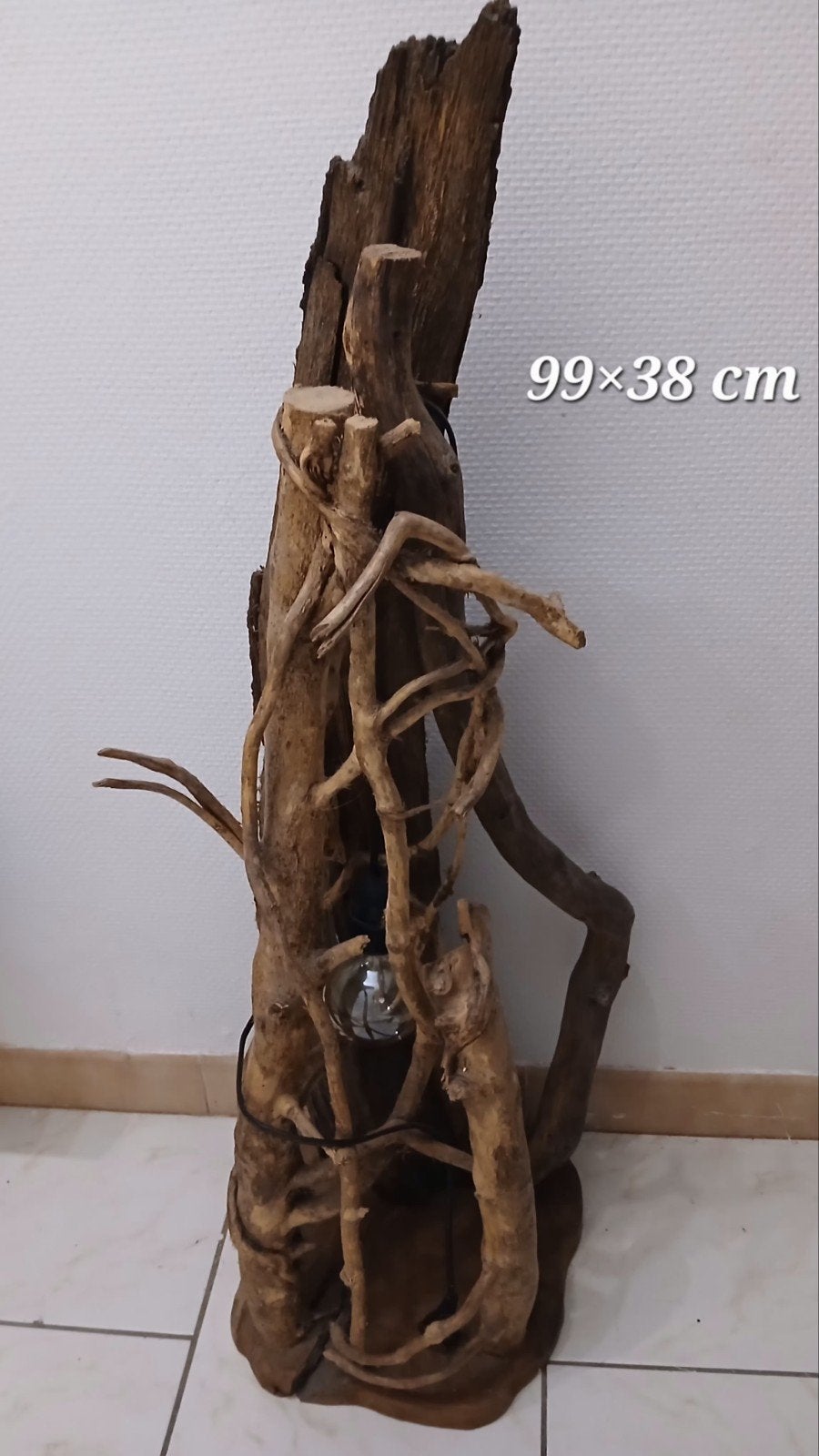 lampe artisanale, Maison & Meubles, Enlèvement, Bois
