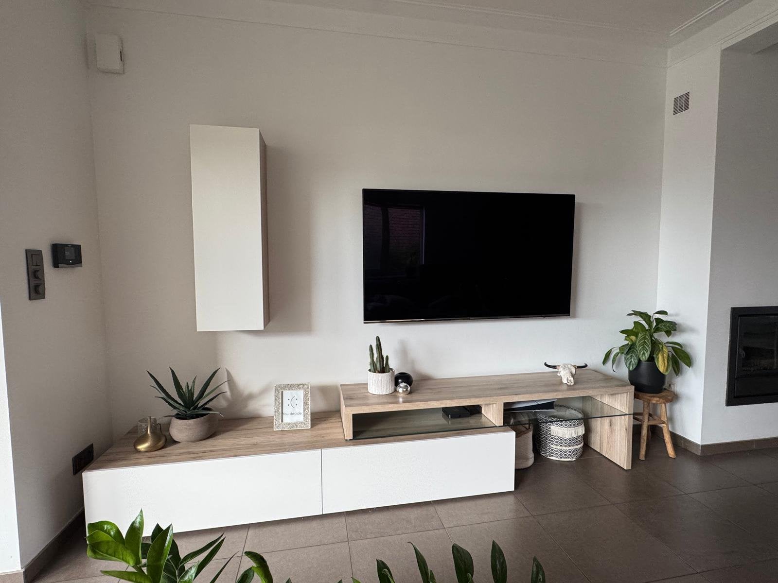 Meuble TV + vitrine, Enlèvement, Comme neuf