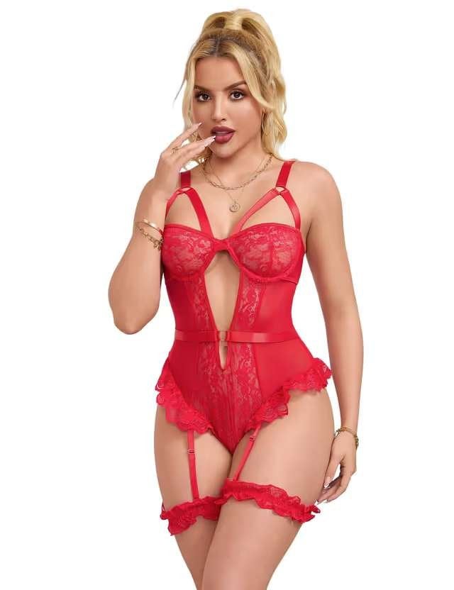 Rood sexy setje XL, Vêtements | Femmes, Ohyeahlady, Enlèvement, Rouge, Ensemble