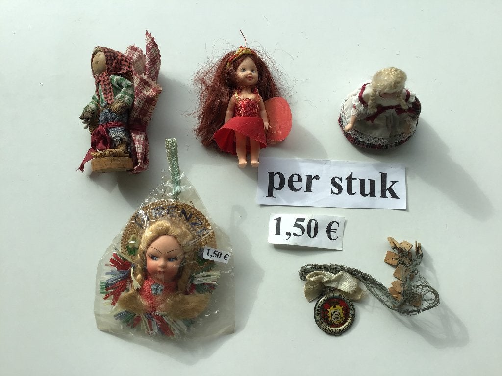 10 tal vintage poppetjes, Ophalen of Verzenden, Gebruikt
