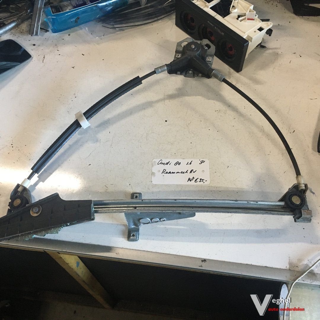 Audi 80 1.6 1991   Raammechanisme handbediend Rechtsvoor, Auto-onderdelen, Gebruikt, -, -, Ophalen of Verzenden