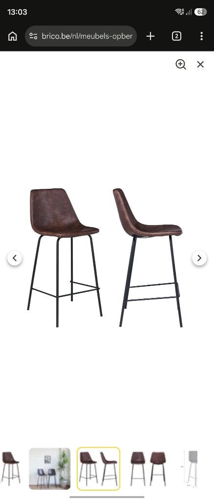 Chaises hautes à donner, Maison & Meubles, Enlèvement, Comme neuf, Brun, Deux