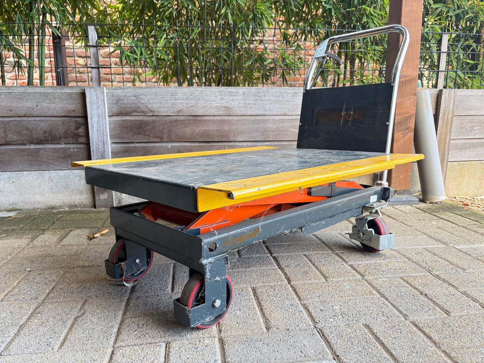 Unicraft FHT 500 hydraulische heftafel / schaartafel 500kg, Doe-het-zelf en Bouw, Ophalen, Gebruikt