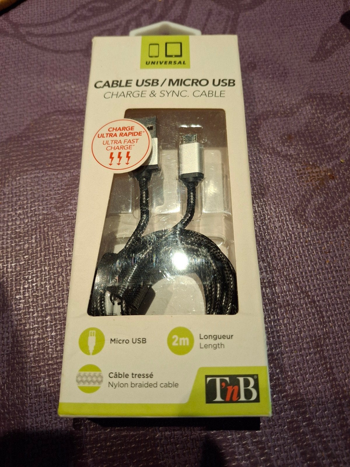 Cable usb et micro usb, Micro-USB, Enlèvement ou Envoi
