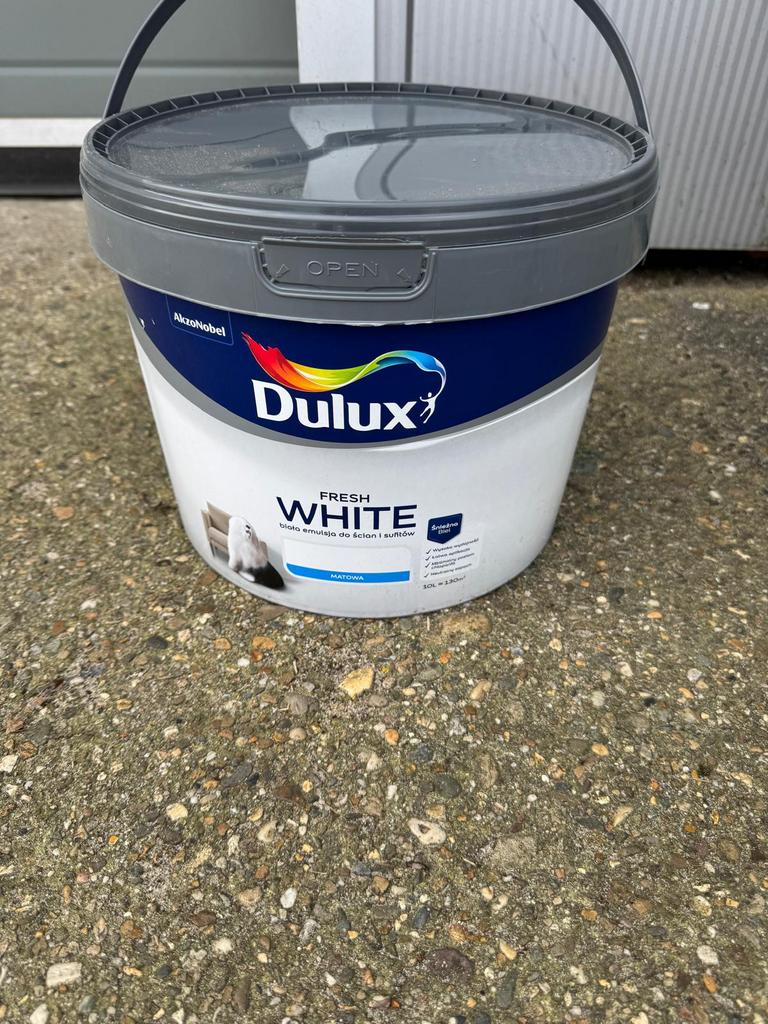 Dulux Wit. Hoge dekking makkelijk aan te brengen., Ophalen, Wit, Nieuw, Verf